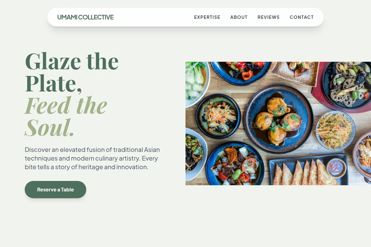 Artisan Asian Fusion Food