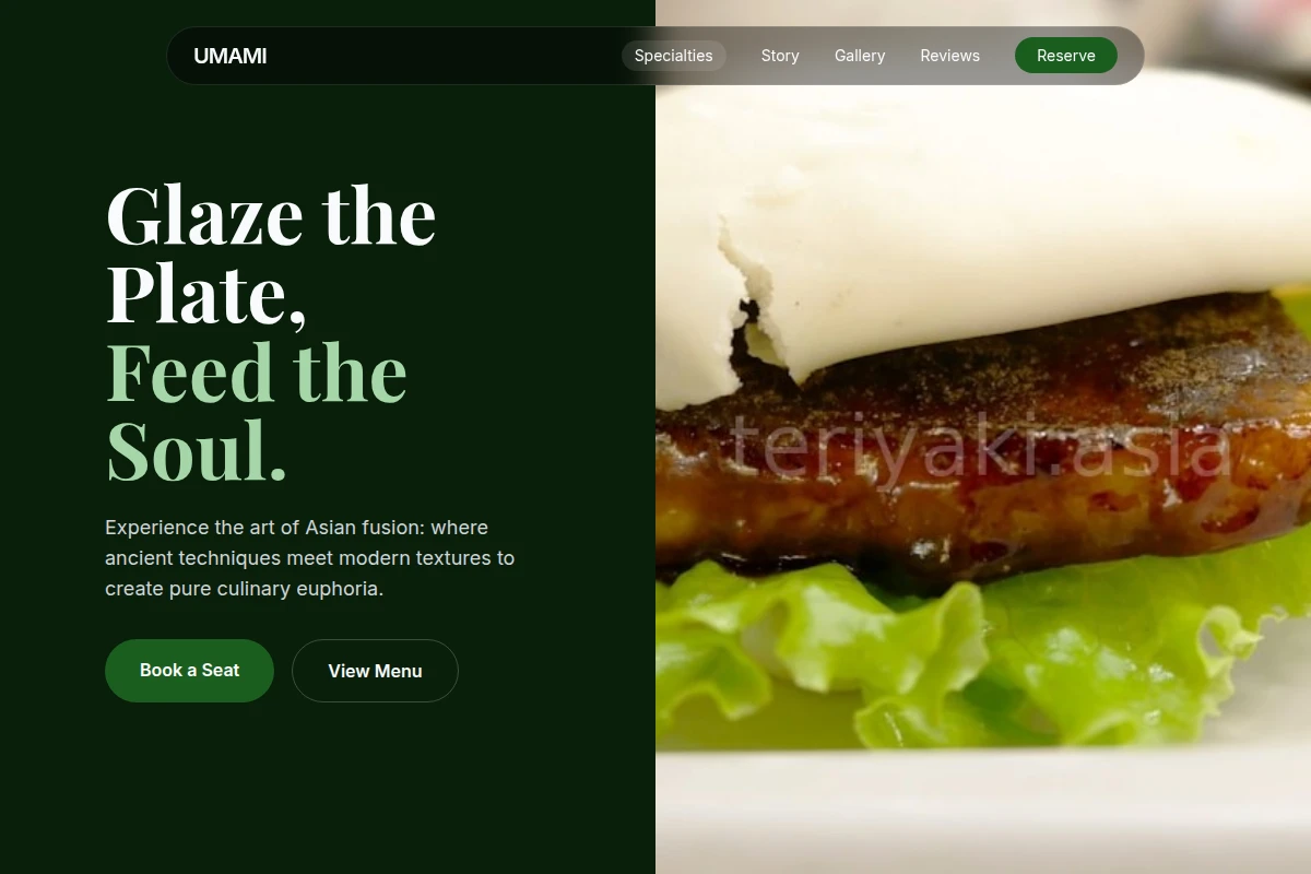 Artisan Asian Fusion Food